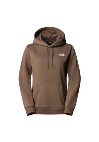 Bluza damska The North Face Simple Dome 0A89EYBOW1 - brązowa. Okazja: na co dzień. Typ kołnierza: kaptur. Kolor: brązowy. Materiał: poliester, bawełna. Styl: klasyczny, casual, sportowy #1