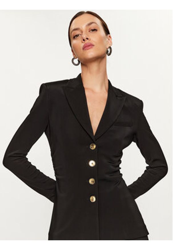 Pinko Marynarka Edvige 100259 A04I Czarny Regular Fit. Kolor: czarny. Materiał: syntetyk, wiskoza