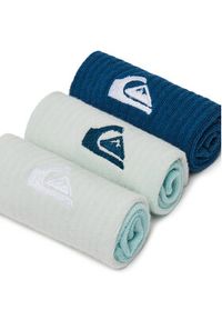 Quiksilver Skarpety AS_QUIKSILVER_102Z_SS25 (3-PACK) Zielony. Kolor: zielony. Materiał: bawełna, materiał