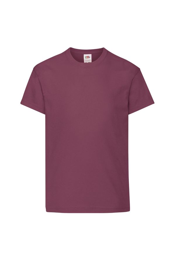 FRUIT OF THE LOOM - Oryginalna Koszulka Dla Dzieci. Kolor: czerwony, brązowy, wielokolorowy. Sport: turystyka piesza