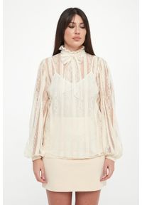 Twinset Milano - Bluzka damska koronkowa TWINSET. Materiał: koronka #4