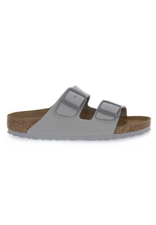 Klapki damskie Birkenstock Arizona. Kolor: szary. Materiał: syntetyk, materiał. Styl: sportowy