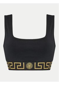 VERSACE - Versace Biustonosz top 1013323 1A10011 Czarny. Kolor: czarny. Materiał: bawełna #7