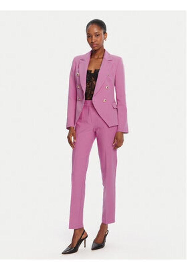 Rinascimento Chinosy CFC0126225003 Różowy Slim Fit. Kolor: różowy. Materiał: syntetyk