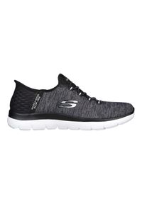 skechers - Buty Summits - Dazzling Haze Rozmiar 37 - 149937-BKW Szary. Zapięcie: bez zapięcia. Kolor: czarny. Materiał: dzianina. Szerokość cholewki: normalna. Wzór: melanż