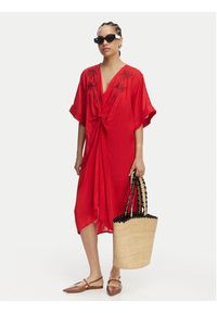 LOLA CASADEMUNT Sukienka letnia LS2616010 Czerwony Relaxed Fit. Kolor: czerwony. Sezon: lato #4