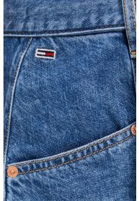 Tommy Jeans Spódnica jeansowa mini rozkloszowana. Stan: podwyższony. Kolor: niebieski. Materiał: denim