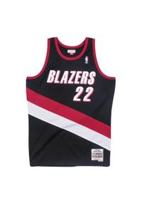 Mitchell & Ness - Koszulka Nba Portland Trailblazers Clyde Drexler. Kolor: czerwony, wielokolorowy, czarny. Sport: koszykówka #1