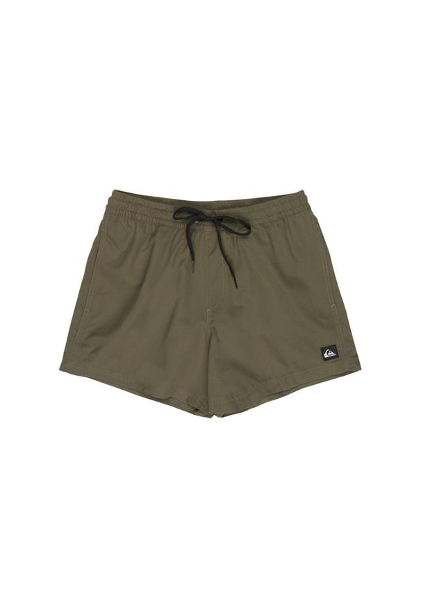 Quiksilver - Szorty kąpielowe dla Mężczyzn EVERYDAY SOLID VOLLEY 15" Brązowy. Kolor: zielony. Materiał: poliester, tkanina. Styl: sportowy