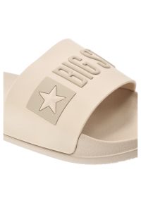 Big-Star - Beżowe Klapki Big Star Basenowe Obuwie Damskie. Okazja: na spacer, na plażę, na co dzień. Kolor: beżowy. Sezon: lato. Styl: casual #2