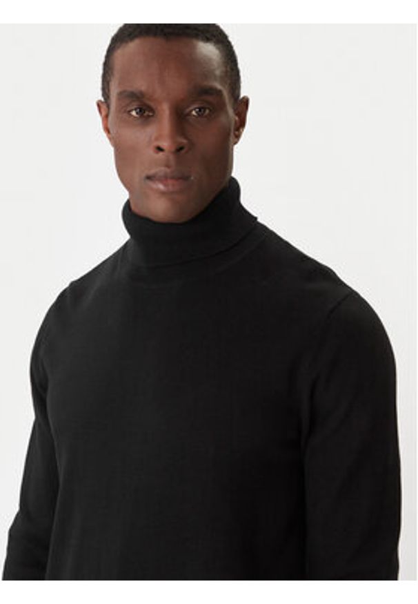 Jack & Jones Golf Basic 12258051 Zielony Regular Fit. Typ kołnierza: golf. Kolor: zielony. Materiał: bawełna