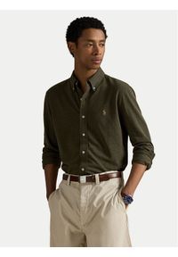 Polo Ralph Lauren Koszula 710654408111 Zielony Regular Fit. Typ kołnierza: polo. Kolor: zielony. Materiał: bawełna