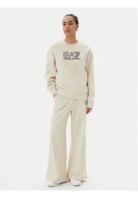 EA7 Emporio Armani Bluza 7W000100 AF10377 U1079 Beżowy Loose Fit. Kolor: beżowy. Materiał: bawełna