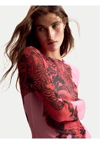 Desigual Bluzka Orchid Lacroix 26SWTK50 Różowy Slim Fit. Kolor: różowy. Materiał: syntetyk #4