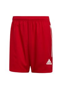 Adidas - Spodenki piłkarskie męskie adidas Condivo 20 Shorts. Kolor: biały, wielokolorowy, czerwony. Sport: piłka nożna
