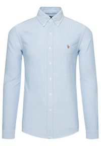 Polo Ralph Lauren Koszula Core Replen 710549084 Błękitny Slim Fit. Typ kołnierza: polo. Kolor: niebieski. Materiał: bawełna #3
