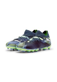 Puma - Buty piłkarskie dziecięce PUMA Future 7 Match FG/AG Jr. Kolor: szary, żółty, wielokolorowy, zielony, biały. Sport: piłka nożna