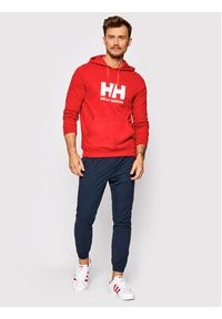 Helly Hansen Bluza Logo 33977 Czerwony Regular Fit. Kolor: czerwony. Materiał: bawełna #4