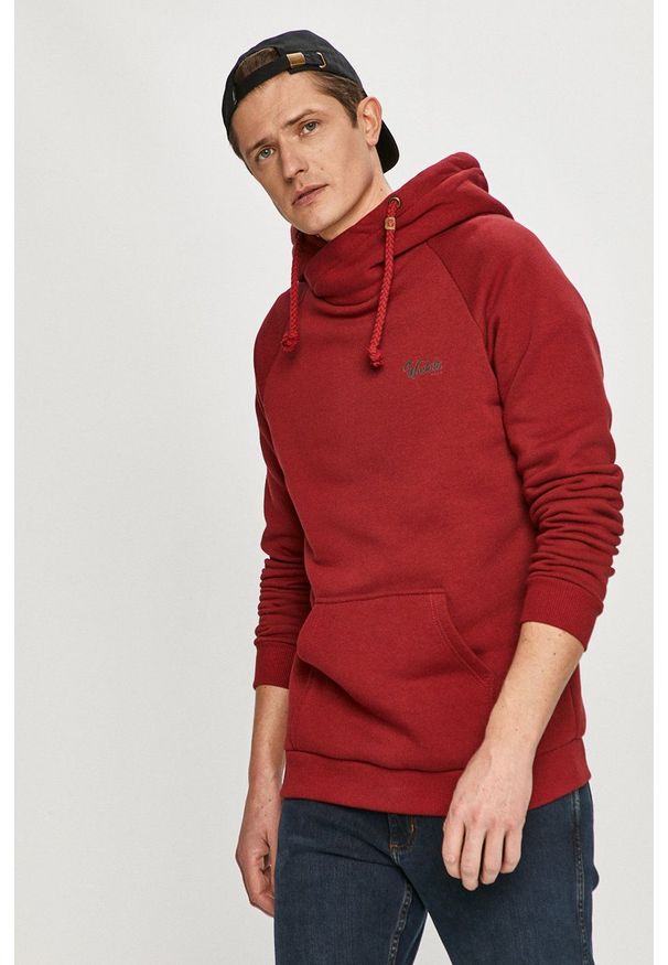 Waikiki Vibe - Bluza. Okazja: na co dzień. Typ kołnierza: kaptur. Kolor: czerwony. Materiał: dzianina. Wzór: nadruk. Styl: casual