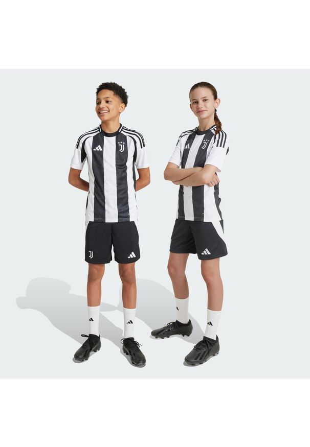 Adidas - Szorty Juventus 24/25 Home Kids. Kolor: czarny, wielokolorowy, biały. Materiał: materiał