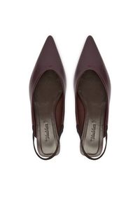 Max Mara Baleriny Mxacrea 2614521431600 Bordowy. Kolor: czerwony. Materiał: skóra #3