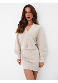 Mohito - Krótki beżowy kardigan - Kremowy. Kolor: kremowy. Długość: krótkie #2
