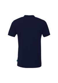 KEMPA - Koszulka polo dla dzieci Kempa Prime. Typ kołnierza: polo. Kolor: niebieski, czarny, biały, wielokolorowy. Wzór: haft, napisy. Styl: sportowy