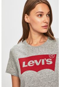 Levi's® - Levi's - T-shirt 17369.0263-Neutrals. Okazja: na spotkanie biznesowe, na co dzień. Kolor: szary. Materiał: dzianina. Wzór: nadruk. Styl: biznesowy, casual #3