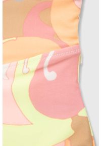 GAP jednoczęściowy strój kąpielowy dziecięcy kolor różowy. Kolor: różowy. Materiał: materiał, włókno. Rodzaj stanika: odpinane ramiączka #3