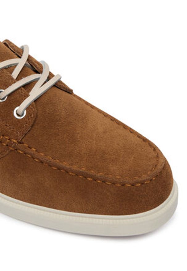 Karl Lagerfeld - KARL LAGERFELD Półbuty Kori KL21422 Brązowy. Kolor: brązowy. Materiał: skóra, zamsz