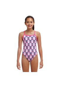 FUNKITA - Strój kąpielowy dziewczęcy jednoczęściowy na basen plażę Funkita. Kolor: wielokolorowy, różowy, czarny