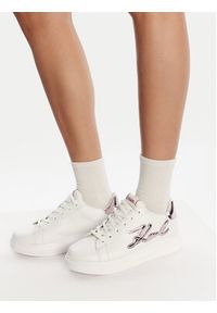 Karl Lagerfeld - KARL LAGERFELD Sneakersy Kapri KL62511A Biały. Kolor: biały. Materiał: skóra #3