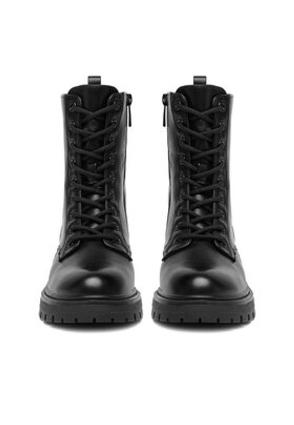 Jenny - JENNY Trzewiki CEO-HY6099S-1 Czarny. Kolor: czarny. Materiał: skóra