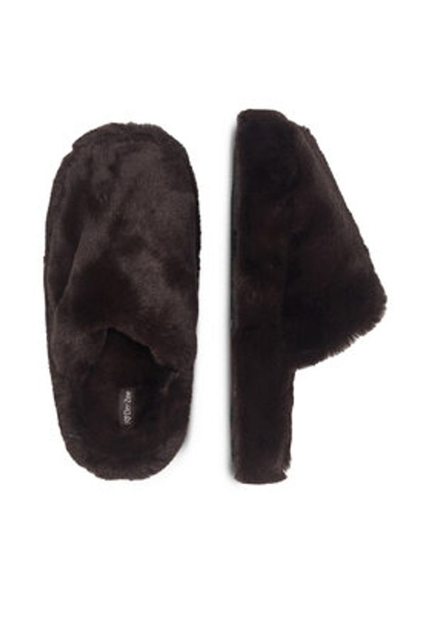 DeeZee Kapcie DE-10 Brązowy. Kolor: brązowy. Materiał: materiał