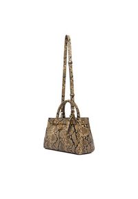 TOMMY HILFIGER - Tommy Hilfiger Torebka American Icon Mini Tote Snake AW0AW18818 Brązowy. Kolor: brązowy. Materiał: skórzane #3