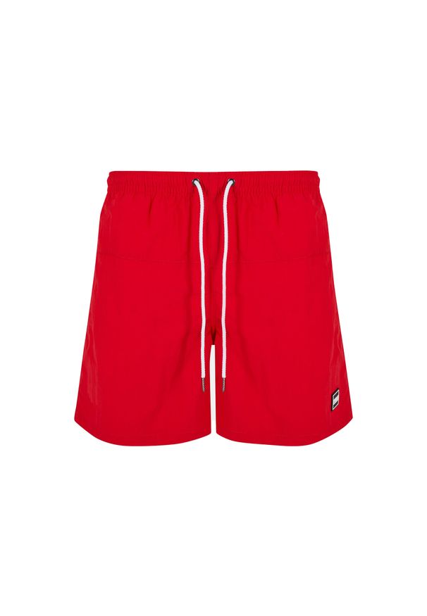 Urban Classics - Męskie Szorty Kąpielowe Block. Kolor: różowy. Styl: sportowy