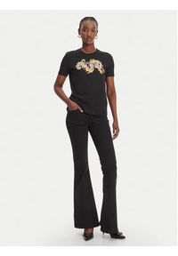 Versace Jeans Couture T-Shirt 80HAHE02 CJ00E Czarny Regular Fit. Kolor: czarny. Materiał: bawełna #3