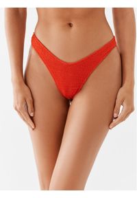 Calvin Klein Swimwear Dół od bikini KW0KW02210 Pomarańczowy. Kolor: pomarańczowy. Materiał: syntetyk #1