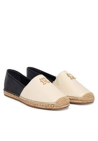 TOMMY HILFIGER - Tommy Hilfiger Espadryle Th Logo Leather Espadrille FW0FW09246 Kolorowy. Materiał: skóra. Wzór: kolorowy #3