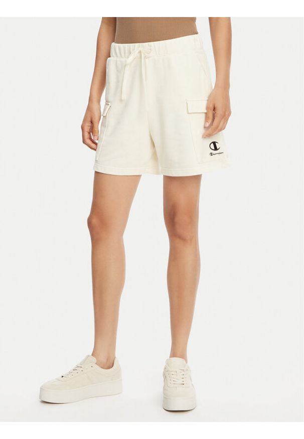 Champion Szorty sportowe 118024 Écru Standard Fit. Materiał: syntetyk