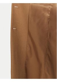 United Colors of Benetton - United Colors Of Benetton Płaszcz wełniany 28HFDN069 Beżowy Regular Fit. Kolor: beżowy. Materiał: wełna, syntetyk #4