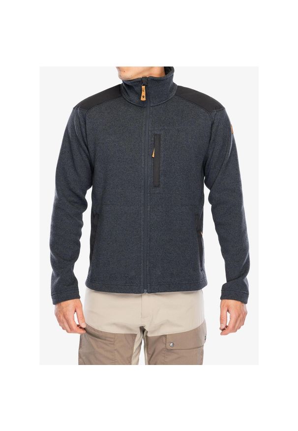Fjällräven - Bluza rozpinana męska Fjallraven Buck Fleece. Kolor: szary