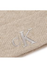 Calvin Klein Jeans Czapka Minimal Monogram Beanie K60K611542 Szary. Kolor: szary. Materiał: materiał