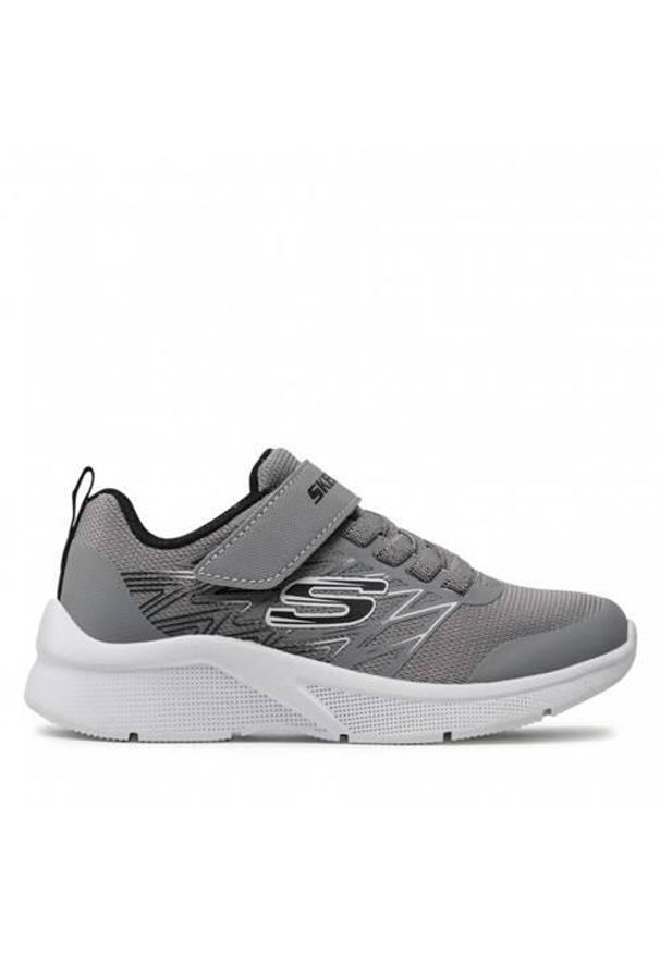 skechers - Buty do chodzenia dla dzieci Skechers 403770LGYBK. Zapięcie: rzepy. Kolor: szary. Materiał: syntetyk, materiał. Szerokość cholewki: normalna. Model: Skechers Sport. Sport: turystyka piesza
