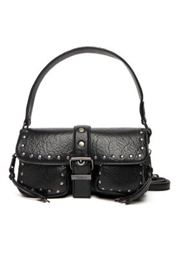 Pepe Jeans Torebka Sally Moon PL0300002 Czarny. Kolor: czarny. Materiał: skórzane