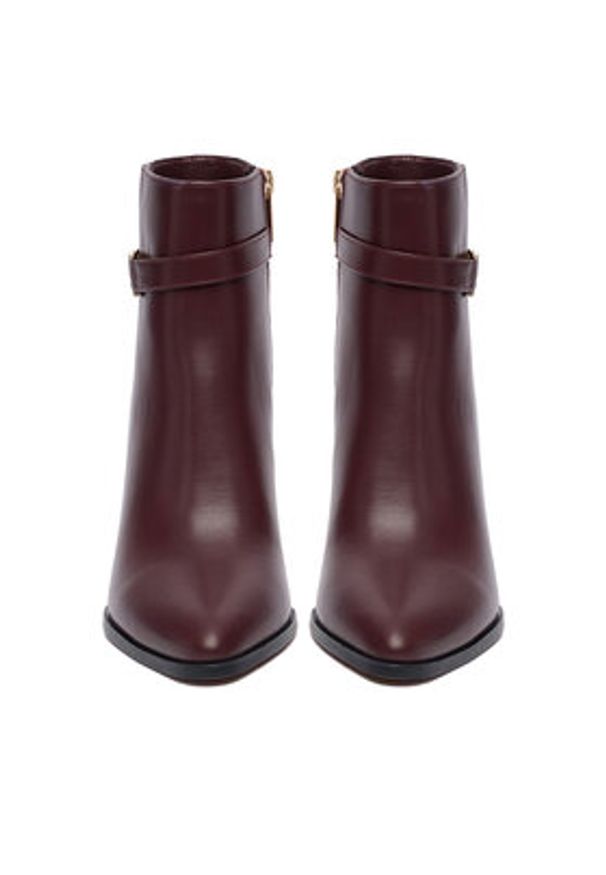 Nine West Botki CEO-NASIRA-01 Bordowy. Kolor: czerwony. Materiał: syntetyk, materiał