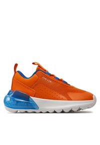 Geox Sneakersy J Activart Illuminus J45LYA 0149J C2008 M Pomarańczowy. Kolor: pomarańczowy. Materiał: mesh, materiał