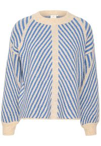 Kaffe Sweter Vera 10507817 Beżowy Regular Fit. Kolor: beżowy. Materiał: syntetyk #3