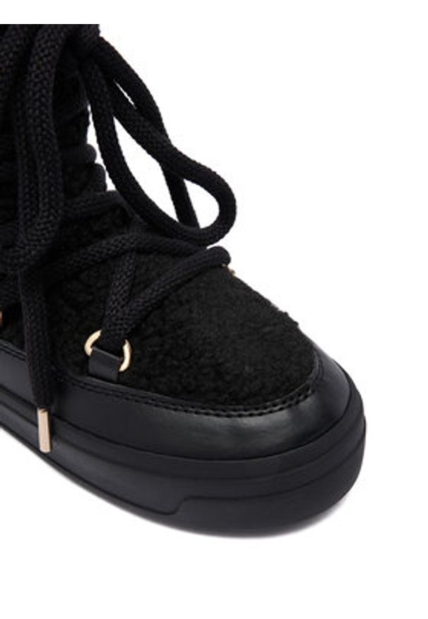 TOMMY HILFIGER - Tommy Hilfiger Śniegowce Faux Shearling Snowboot FW0FW08788 Czarny. Kolor: czarny. Materiał: materiał