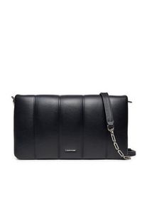 Calvin Klein Torebka Line Quilt Shoulder Bag K60K612787 Czarny. Kolor: czarny. Materiał: skórzane #5